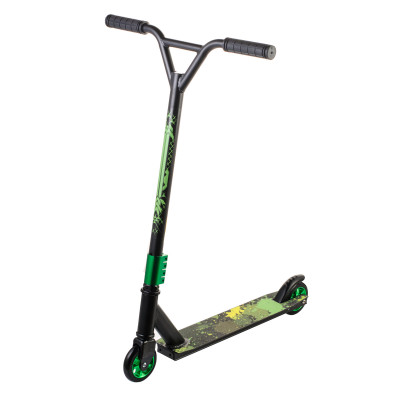 Трюковой самокат Scooter ,колеса 100 мм PU алюминий 6+ Зеленый (Уценка- без родной коробки) 