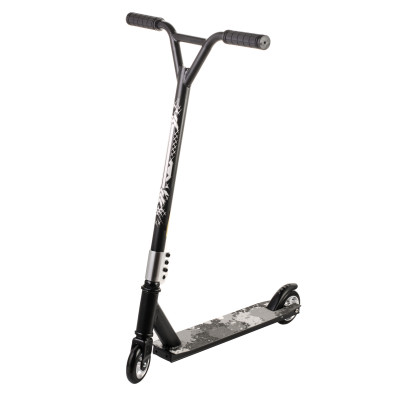 Трюковой самокат Scooter ,колеса 100 мм PU алюминий 6+ Серый (Уценка- без родной коробки) 