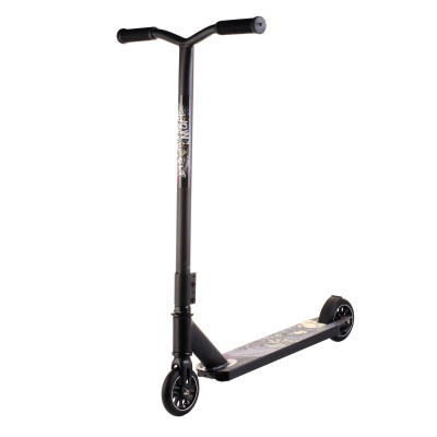 Трюковой самокат Scooter,колеса 110 мм PU алюминий 6+ Черный (Уценка- без родной коробки) 