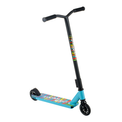 Трюковой самокат Scooter,колеса 110 мм PU алюминий 6+ Бирюза (Уценка- без родной коробки) 