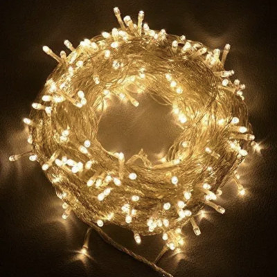 Светодиодная гирлянда Нить 800 Led прозрачный шнур 40 метров/Теплый белый