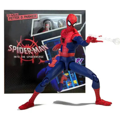 Коллекционная фигурка Человек-Паук Spider-Man 26см Паучьи миры
