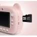 Детский фотоаппарат мгновенной печати Diy instant Digital Camera Розовый
